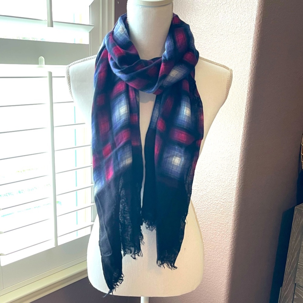 EUC Colorful Plaid Scarf